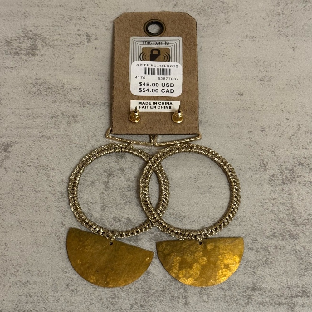 Anthropologie Caitlin Crocheted Drop Earrings - Picture 4 of 7